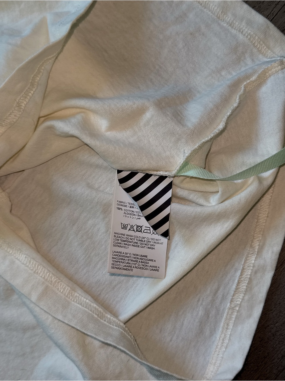 Off-White White Logo Tee - Picture 4 of 5